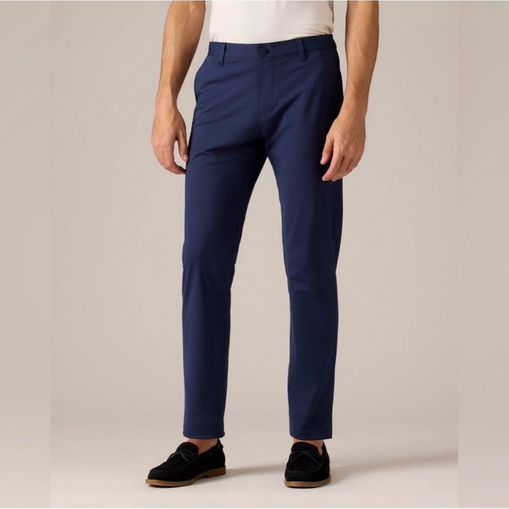 Rhone Commuter Pant Men 35 Navy Stretch Performance Work Travel